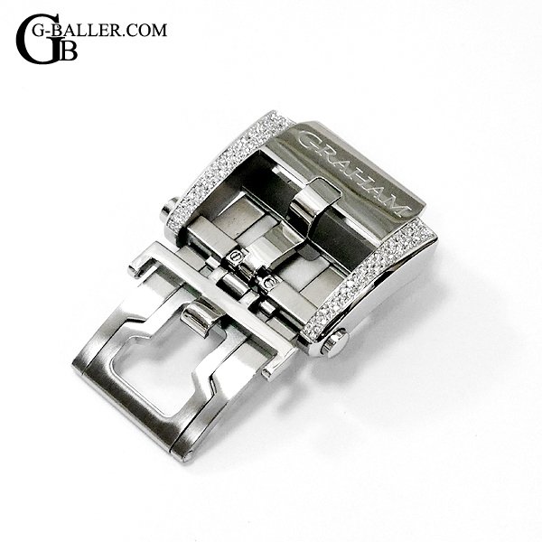 グラハム用バックルへのアフターダイヤ加工です。