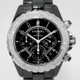 画像3: Chanel J12 Chronograph 41mm Black Ceramic Diamond Bezel