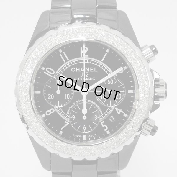 画像3: Chanel J12 Chronograph 41mm Black Ceramic Diamond Bezel