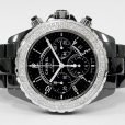 画像4: Chanel J12 Chronograph 41mm Black Ceramic Diamond Bezel