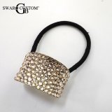ヘアゴム スワロフスキー リボン スワロ デコ ヘアアクセ