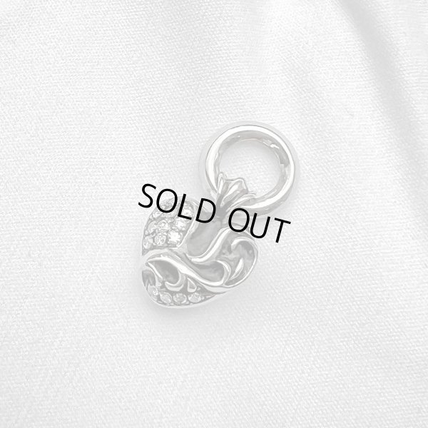 画像3: 【極美品 / レザーポーチ付】CHROME HEARTS クロムハーツ ハートチャーム パヴェダイヤモンド | 241021