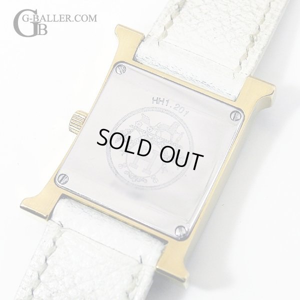 画像8: エルメス Hウォッチ ダイヤ 金 HH1.201 レディース