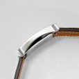 画像6: Hermes H Wath PM HH1.210 Pave Diamond White Dial Gold Brown Leather Strap