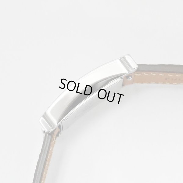 画像6: Hermes H Wath PM HH1.210 Pave Diamond White Dial Gold Brown Leather Strap