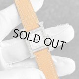【付属完備 / 新品レザーベルト】HERMES エルメス Hウォッチ PM HH1.210 白文字盤 ゴールドブラウン レザーストラップ | 240802