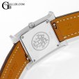 画像7: 【付属完備 / 新品レザーベルト】HERMES エルメス Hウォッチ PM HH1.210 白文字盤 ゴールドブラウン レザーストラップ | 240802