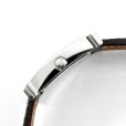 画像4: Hermes H Wath HH1.210 Pave Diamond White Dial Greige Leather Strap