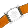 画像7: Hermes H Wath HH1.210 Pave Diamond White Dial Greige Leather Strap