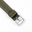 画像6: Hermes H Wath HH1.210 Pave Diamond White Dial Greige Leather Strap