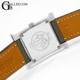 画像5: 【付属完備 / 新品レザーベルト】HERMES エルメス Hウォッチ HH1.210 白文字盤 グレージュ レザーストラップ | 250502
