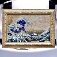 G-BALLER ART | Hokusai Katsushika "Thirty-six Views of Mount Fuji-The Great Wave off Kanagawa" Rhinestone Art