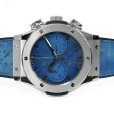 画像3: Hublot Classic Fusion Chronograph Berluti Scritto Ocean Blue 521.NX.050B.VR.BER18 Limited to 250 pieces worldwide