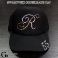 スワロフスキー キャップ イニシャル オーダーメイド スワロCAP