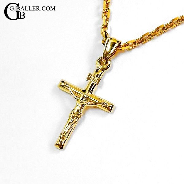 K18イエローゴールド メンズ クロスペンダント