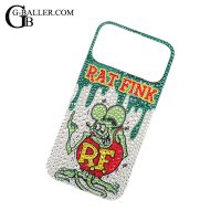 アイフォン 17 Pro Max デコ ケース オーダー Rat Fink ラットフィンク ロゴ iPhone 17 スマホ ケース デコオーダー