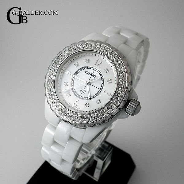 シャネルJ12 8pダイヤ ベゼルダイヤモンド