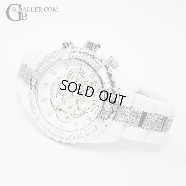 J12バゲットダイヤモンド ベルトダイヤ