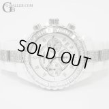 J12クロノ 9P バゲットダイヤベゼル フルダイヤ CHANEL H2009