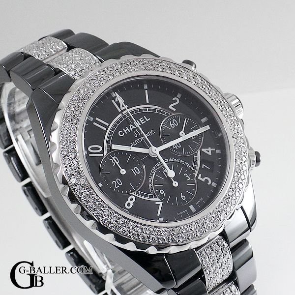 画像3: 時計アフターダイヤ シャネル J12アフターダイヤ クロノ ベゼルダイヤ/ブレスダイヤ