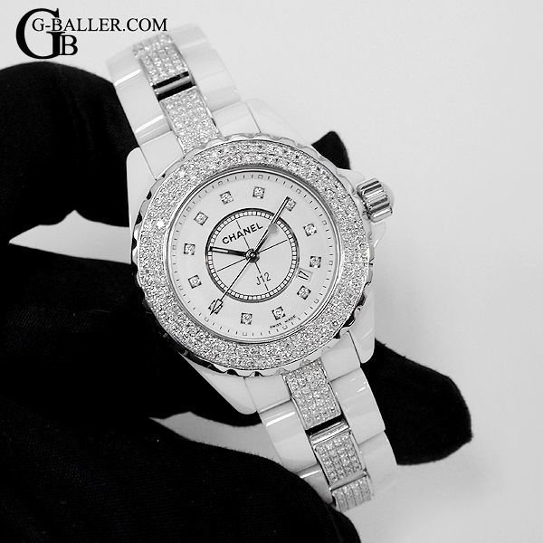 J12アフターダイヤベゼル ベルトダイヤモンド