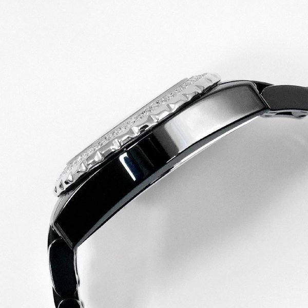 画像4: Chanel J12 Chronograph 41mm Black Ceramic Diamond Bezel
