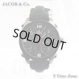 ジェイコブ JACOB&Co. 5タイムゾーン ブラックPVD 40mm