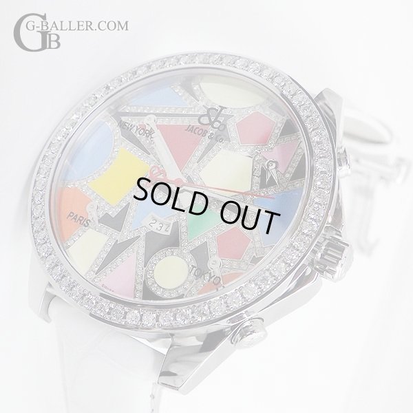 画像3: 激レア 限定　JACOB&Co. 5タイムゾーン マルチカラー　ダイヤベゼル　47mm 