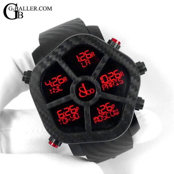 画像7: 【未使用 / 純正BOX / 保証書兼取扱説明書】JACOB&CO ジェイコブ ゴースト ファイブタイムゾーン JC-GST-CBN | 240222