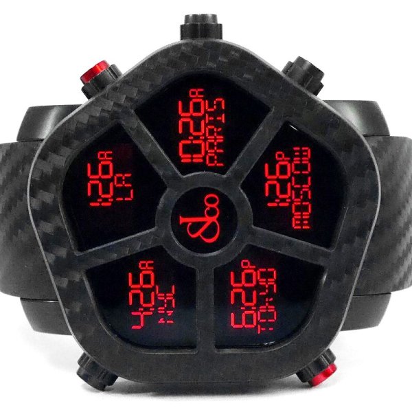 画像3: Jacob&co. Five Time Zone Ghost JC-GST-CBN