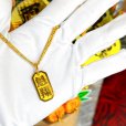 画像4: 喧嘩札 オーダー ネックレス ゴールドコーティング オーダー 名前札 千住札 八角札 ペンダント オーダーメイド製作（小）