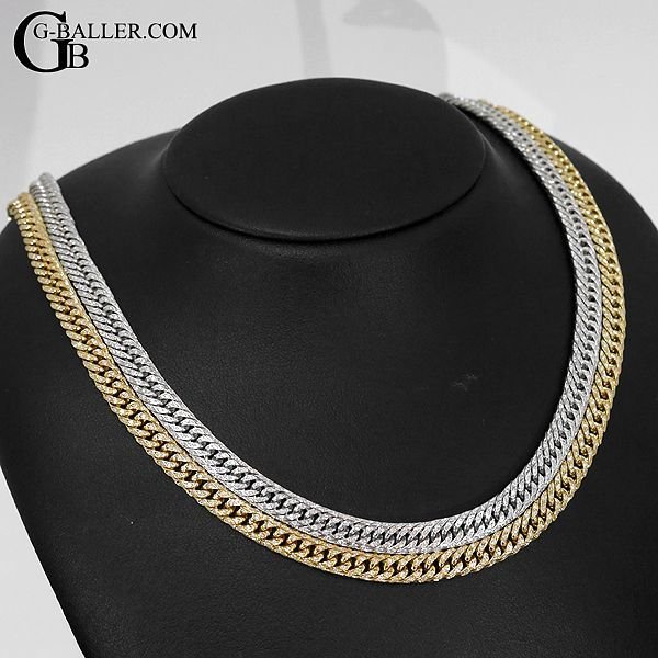 18Kネックレス ダイヤモンド加工