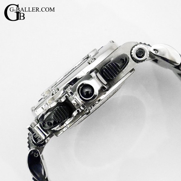 画像4: 【純正ダイヤ / 希少 / 純正BOX】アクアノウティック KCトノー キングクロノグラフ スケルトン 純正スカルダイヤマスク | 241107