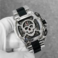 Aquanautic KC Tonneau King Chronograph Skeleton Genuine Skull Diamond Mask