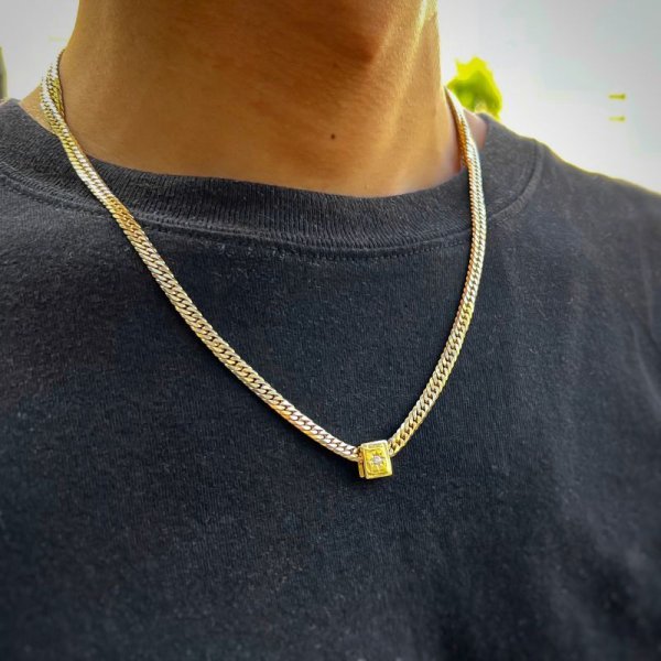 画像4: K18 喜平ビーズ ダイヤモンド 喜平 ダイヤ ネックレス 6面 30g-50g（50cm/60cm）用