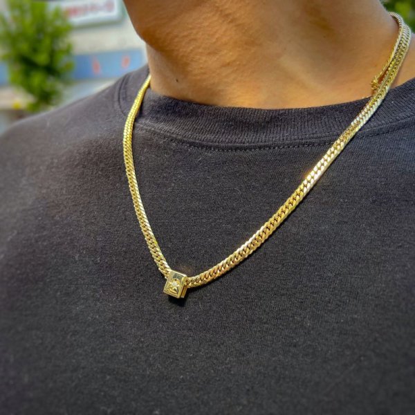 画像3: K18 喜平ビーズ ダイヤモンド 喜平 ダイヤ ネックレス 6面 30g-50g（50cm/60cm）用