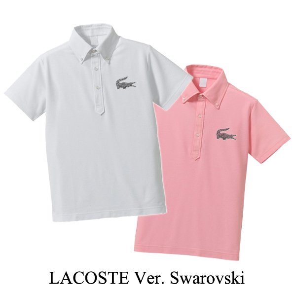 画像4: LACOSTE　ラコステ　仕様　スワロ　ポロシャツ　ボタンダウン　スワロフスキー
