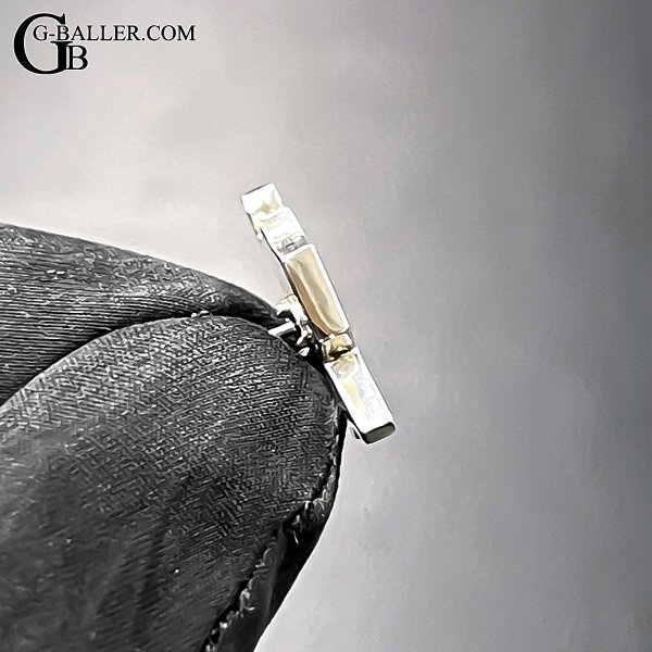 画像6: イニシャル ピンバッジ オーダー シルバー K18ゴールド プラチナ オーダーメイド製作（銀製/いぶし加工）