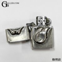 クロムハーツ リップ＆タン ZIPPO ジッポ ライター 修理 ヒンジ シャフト ピン 交換