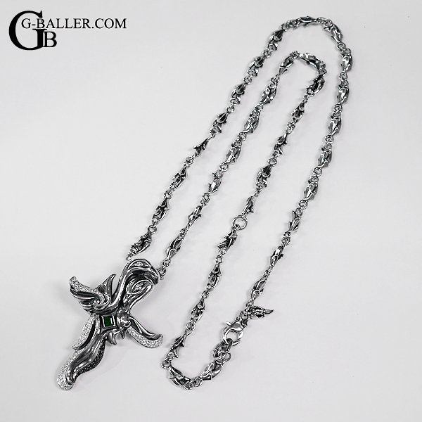 スタークロスペンダント L エメラルドカスタム