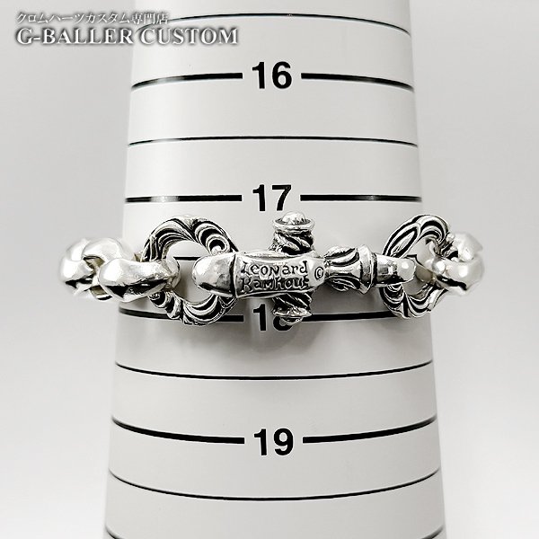 画像2: Leonard Kamhout レナードカムホート / Lone Ones ロンワンズ サイズ直し コマ詰め 2コマ抜き シルクリンクブレスレット/ミディアム w/クレーンサークル