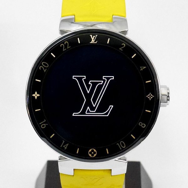 画像2: Louis Vuitton Tambour Horizon Smart Watch QA00 3 Yellow Rubber Strap