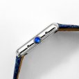 画像5: CARTIER Must de Tank SM 6057002 White Roman Blue Leather Strap SV925 Vintage