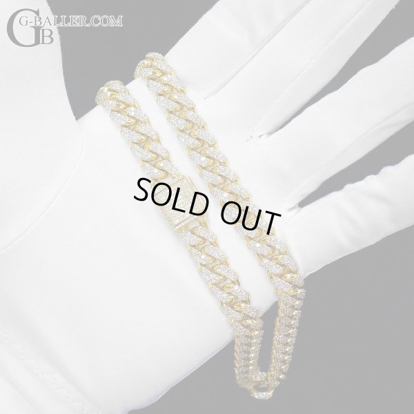 画像7: 14K マイアミキューバンチェーン ダイヤモンド ネックレス 11.7ct 幅10mm 45cm AVALANCHE