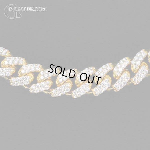 画像3: 14K マイアミキューバンチェーン ダイヤモンド ネックレス 11.7ct 幅10mm 45cm AVALANCHE