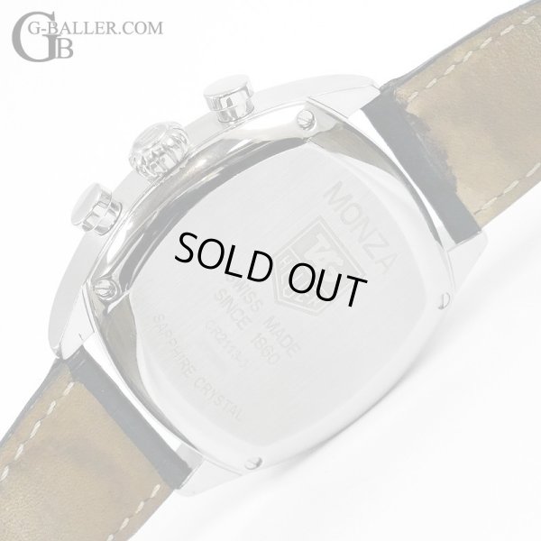 画像5: 【純正ケース付属】TAG HEUER タグホイヤー モンツァ クロノグラフ 自動巻 ブラック文字盤 レザーベルト CR2113-0 38mm / 23225