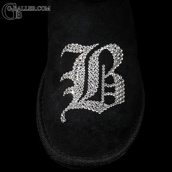 イニシャル アルファベット スワロフスキーブーツ