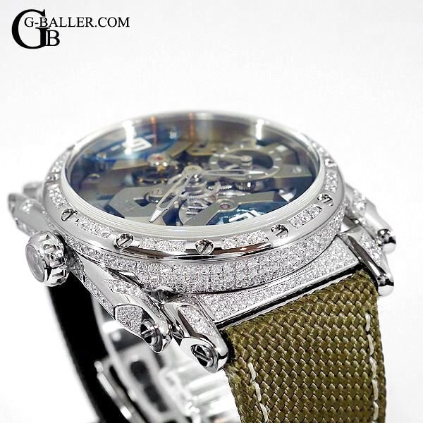 ケース横にもダイヤカスタムを致します。