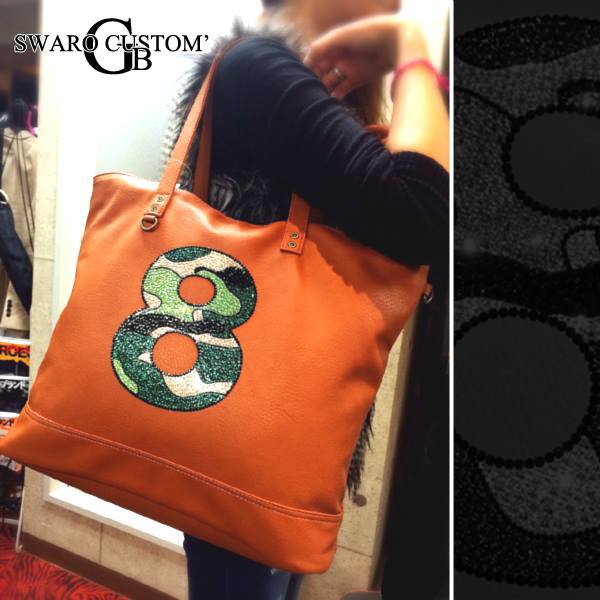 画像4: スワロフスキー デコ バッグ 数字 レザーデコ