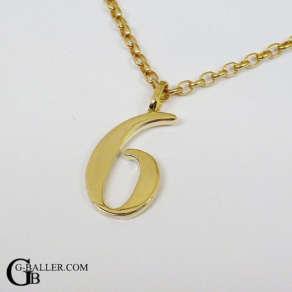 人気のナンバーペンダントトップ 6